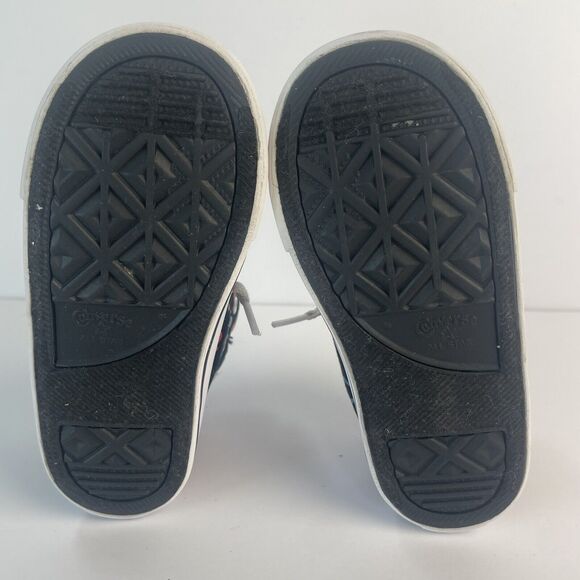 Converse All Stars Chuck Taylor Pirate Print Mid-Tops Infant Toddler Size 9 AHOY - Picture 6 of 7